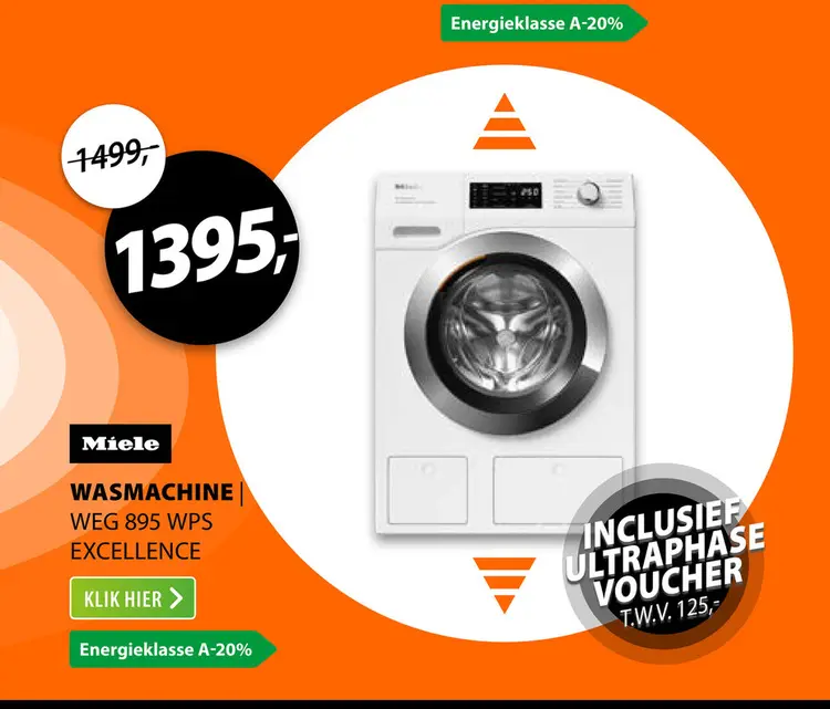 Aanbieding: Miele WEG 895 WPS Excellence PowerWash & TwinDos & SteamCare
