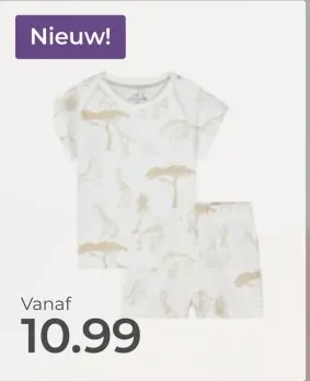 Aanbieding: Shortama Giraffe ivoor wit
