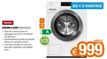 Offre: Machine à laver miwed395wcs