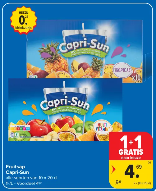 Promotie: Fruitsap Capri-Sun