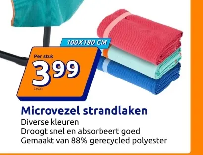 Promotie: Microvezel strandlaken