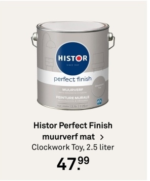 Aanbieding: Histor Perfect Finish muurverf mat