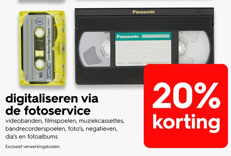 Promotie: Digitaliseren via de fotoservice