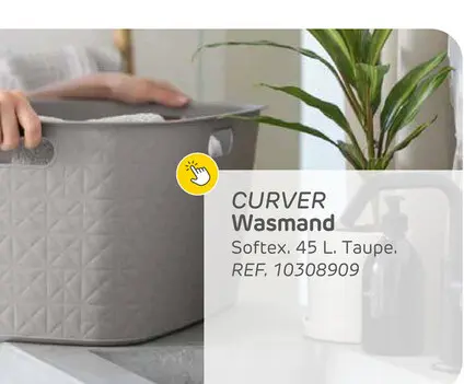 Promotie: Curver wasmand softex 45l taupe