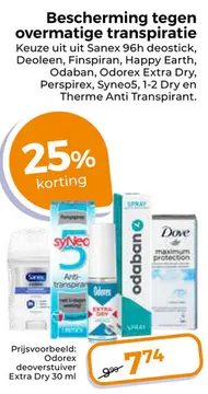 Aanbieding: Bescherming tegen overmatige transpiratie