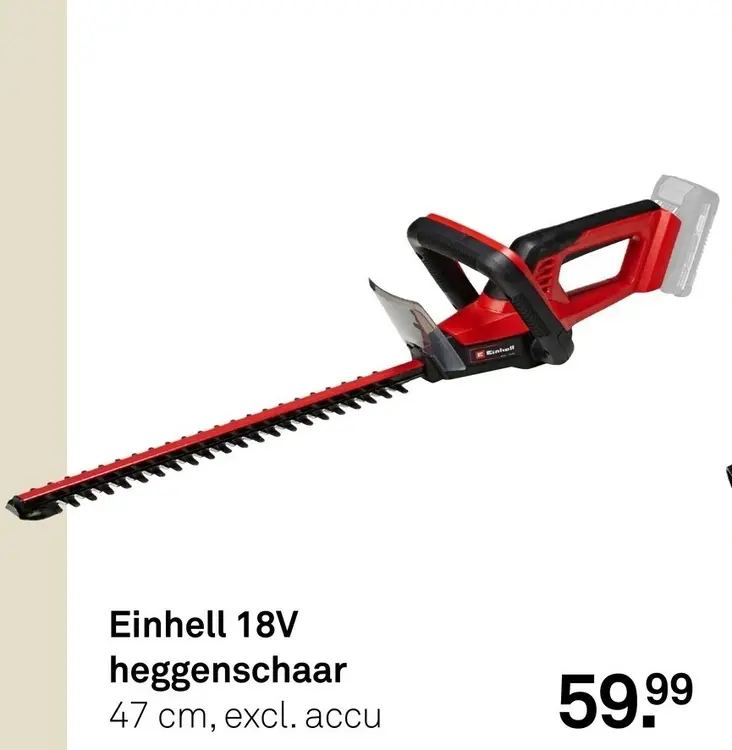 Aanbieding: Einhell 18V heggenschaar
