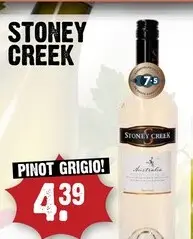 Aanbieding: Stoney Creek Pinot Grigio 75 cl