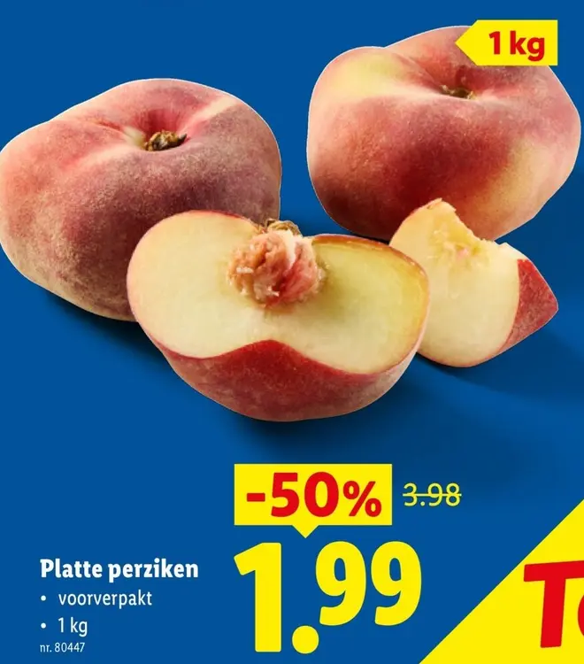 Promotie: Platte perziken