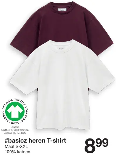 Aanbieding: #basicz Heren T-shirt