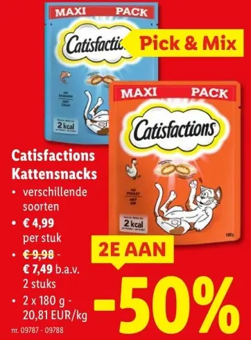Promotie: Catisfactions Kattensnacks