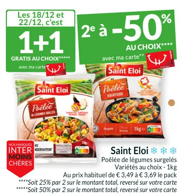 Offre: Poêlée de légumes surgelés