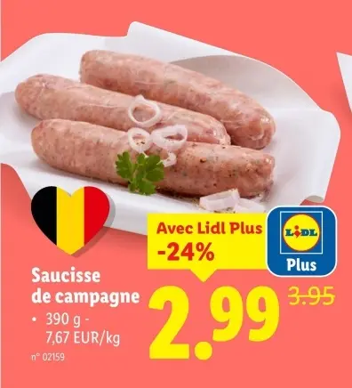 Offre: Saucisse de campagne