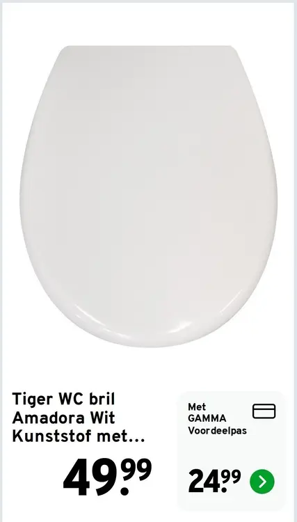 Aanbieding: WC bril Amadora Wit