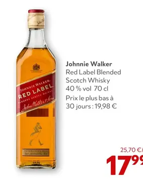 Offre: Johnnie Walker Red Label