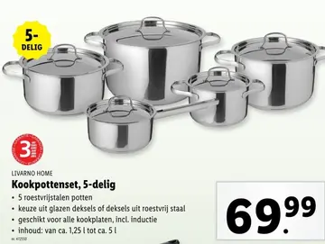 Aanbieding: Kookpottenset, 5-delig