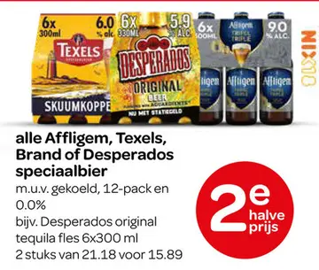 Aanbieding: alle Affligem, Texels, Brand of Desperados speciaalbier