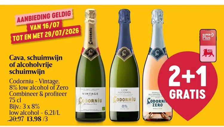 Promotie: Cava, schuimwijn of alcoholvrije schuimwijn