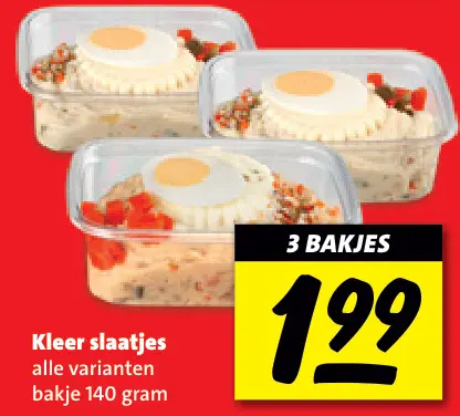 Aanbieding: Kleer slaatjes