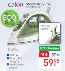 Promotie: Stoomstrijkijzer FV5781CO ECO