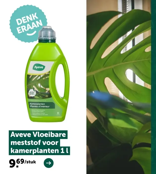 Promotie: Aveve Vloeibare meststof voor kamerplanten