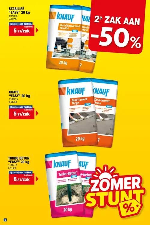 Promotie: Knauf stabilisé easy 20kg