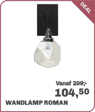 Aanbieding: Wandlamp Roman