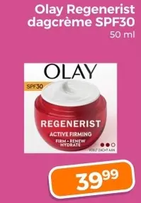 Aanbieding: Olay Regenerist dagcrème SPF30