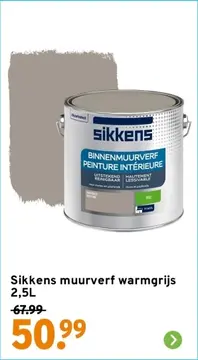 Aanbieding: Sikkens muurverf warmgrijs