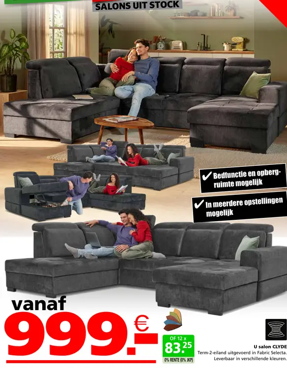 Promotie: U salon CLYDE