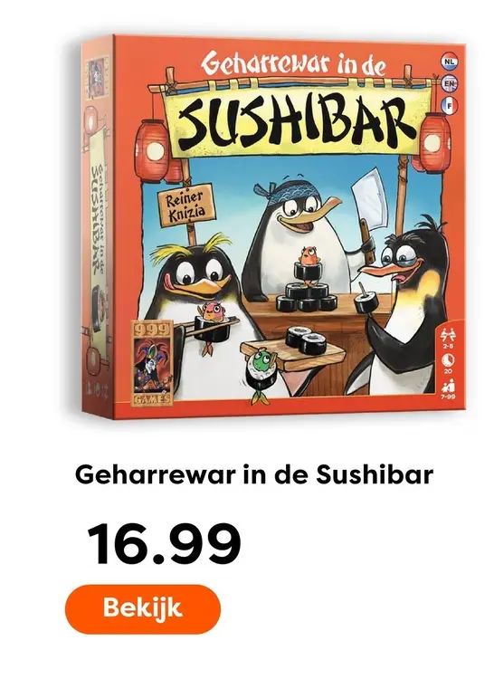 Aanbieding: Geharrewar in de Sushibar