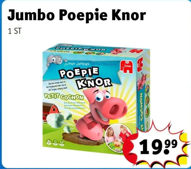 Aanbieding: Jumbo poepie knor