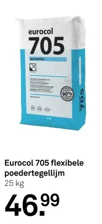 Aanbieding: Eurocol 705 flexibele poedertegellijm