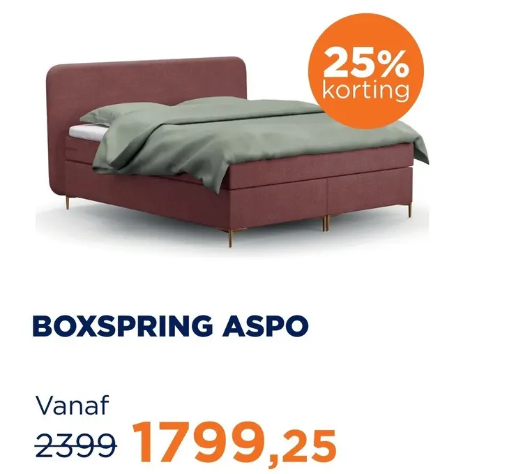 Aanbieding: Boxspring Aspo