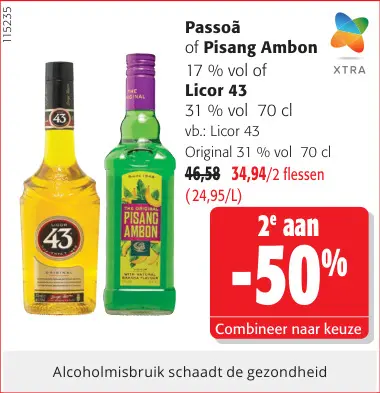 Promotie: Passoã, Pisang Ambon of Licor 43