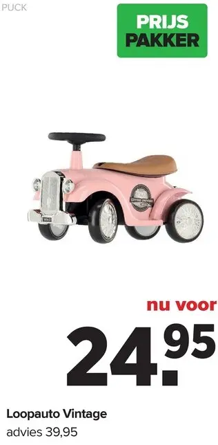 Aanbieding: PUCK Loopauto Vintage