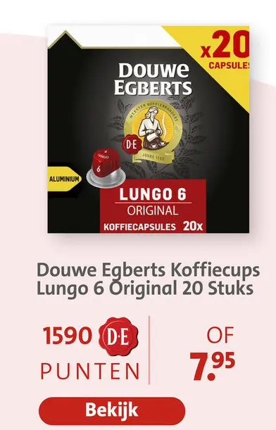 Aanbieding: Koffiecups Lungo 6 Original
