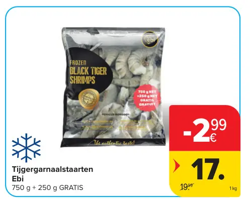 Promotie: Ebi Tijgergarnaalstaarten