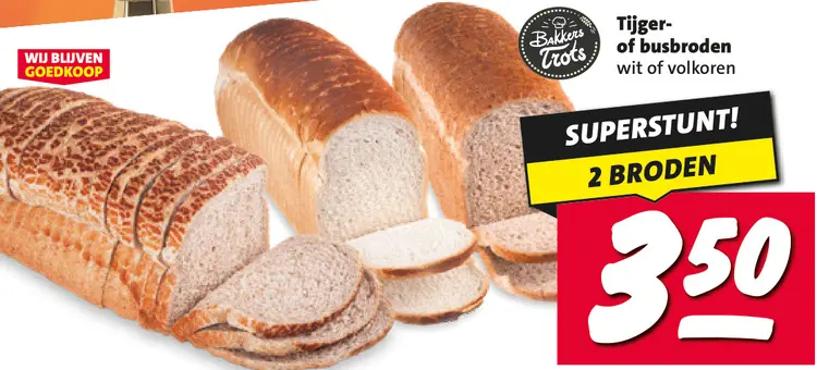 Aanbieding: Tijger- of busbroden