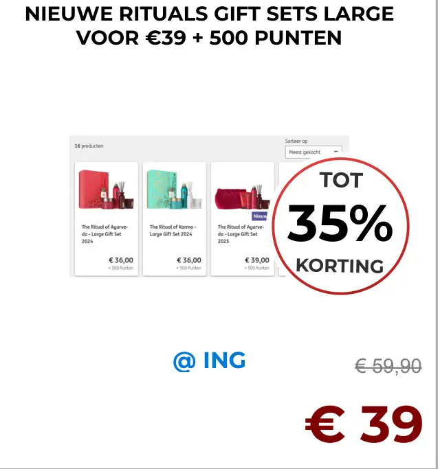 Aanbieding: Rituals gift sets large