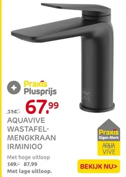 Aanbieding: Aquavive wastafel-mengkraan irminioo