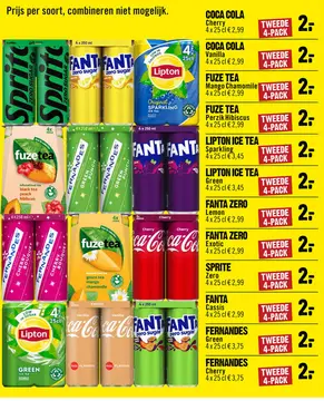 Aanbieding: Diverse blikken frisdrank