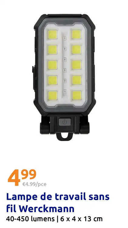 Offre: Lampe de travail sans fil