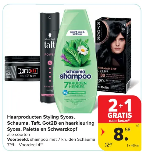 Promotie: Haarproducten Styling
