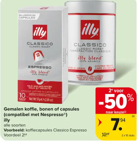 Promotie: Gemalen koffie, bonen of capsules