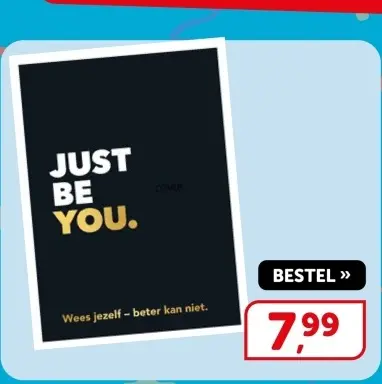 Aanbieding: Just be you.