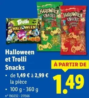 Offre: Halloween et Trolli Snacks