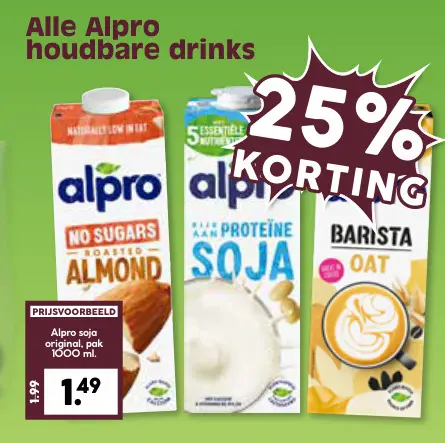 Aanbieding: Alpro houdbare drinks