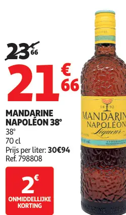 Promotie: Mandarine Napoléon 38°