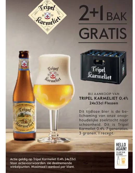 Promotie: Tripel Karmeliet