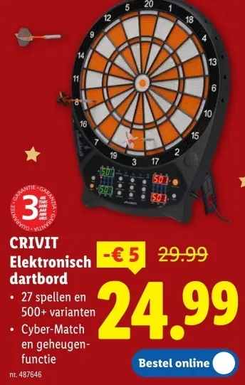 Promotie: Elektronisch dartbord